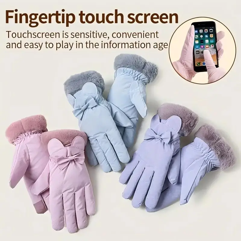 Women's Gloves - Warm, Waterproof & Touchscreen Compatible for Winter Outdoor Activities 4