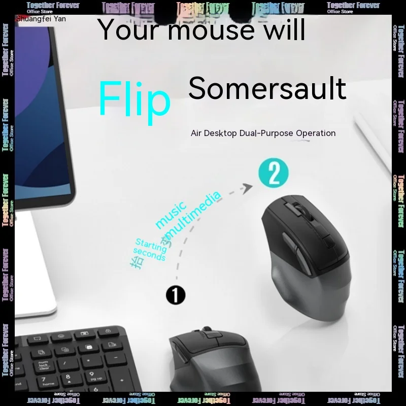 

A4tech Fb45cs Gamer Mouse 2mode Bluetooth Wireless Mute Air Mouse Sensor Dpi Adjustable Rechargeable Ergonomic Office Mice Gift