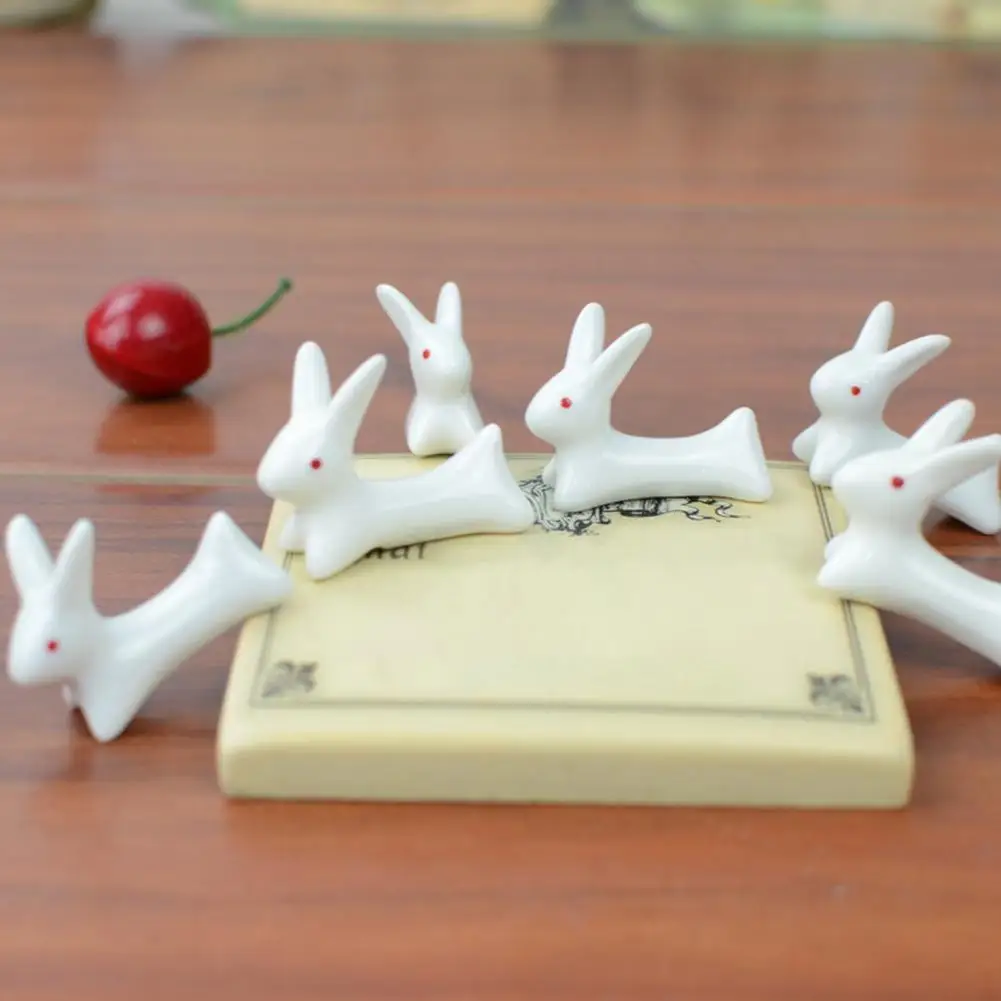 Ceramic Rabbit Incense Stick Rack Penholder Incense Burner Holder Chopstick Rest Table Decor For Kitchen Home Ornament