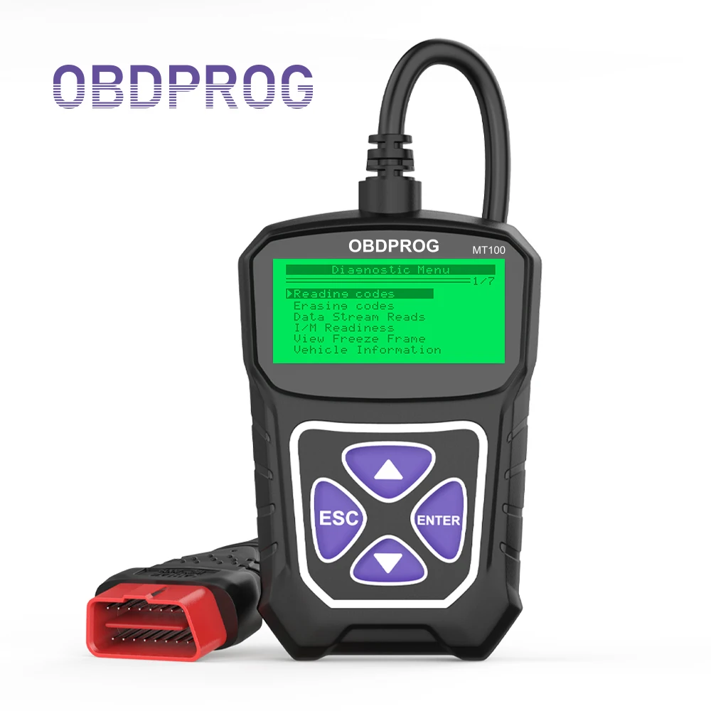 

OBDPROG MT100 OBD2 Scanner Professional Car Code Reader EOBD OBD 2 Engine Check Auto Diagnostic Scan Tools PK ELM327 Free Update