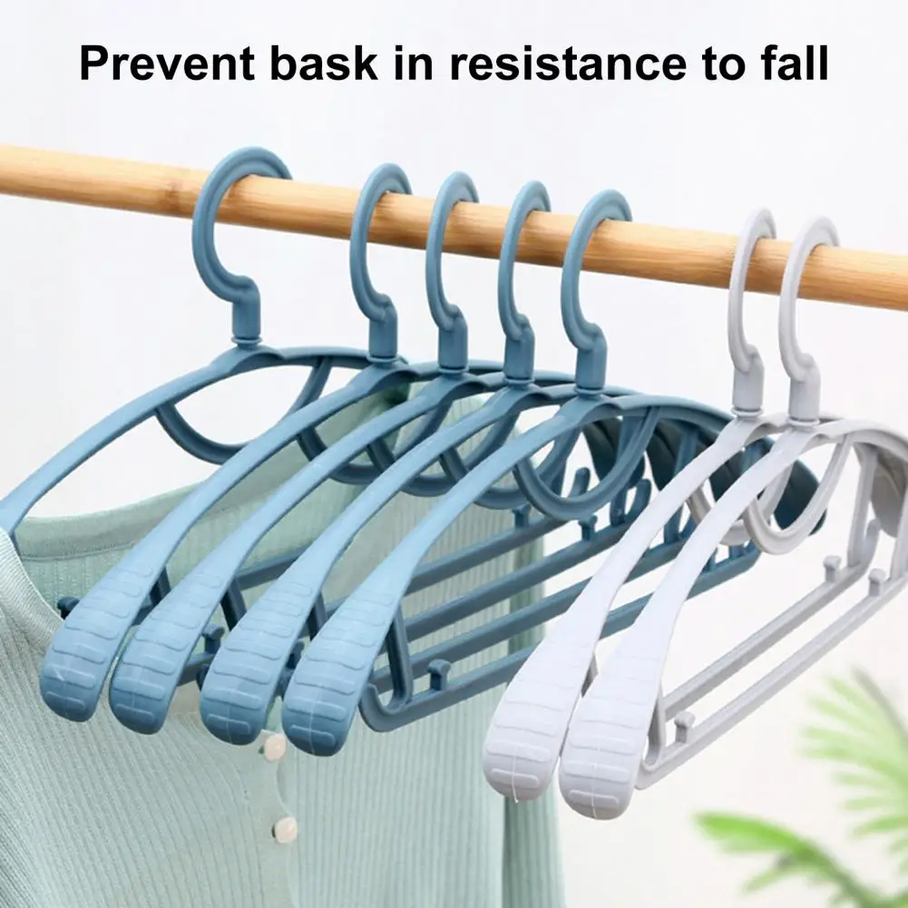 

5Pcs Clothes Hangers Non-slip Thickened Seamless Plastic Shirts Pants Clothes Wide Shoulder Racks Home Supplies Вешалка Сушилка