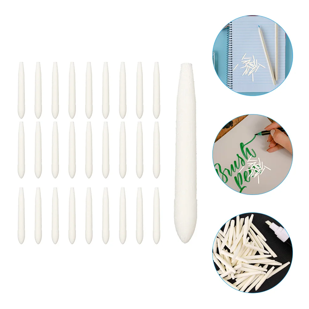 30 Pcs Paint Pen Refill Oil Painting Points Students Marker Nibs Brush Fiber Pens Fine Tip Replacement 30cm paperweight chinese brush calligraphy painting paperweights students sandalwood carving rice paper paperweight pisapapeles