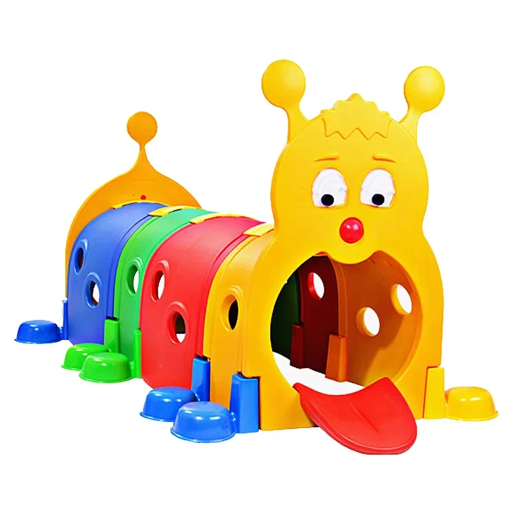 

School Outdoor Happy Kids Plastic Worm Tunnel Toy