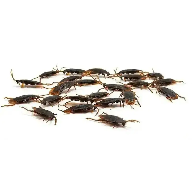 10/25Pcs Creative Simulation Cockroach Prank Props Ornaments Funny Scary Fakes Cockroach Toys Creative Horror Scene Decoration