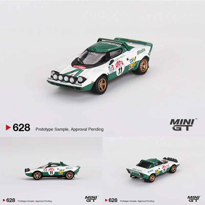 

PreSale MINIGT 628 1:64 Stratos HF 1975 Rally Sanremo Winner #11 Diecast Diorama Car Model Collection Miniature Carros Toys