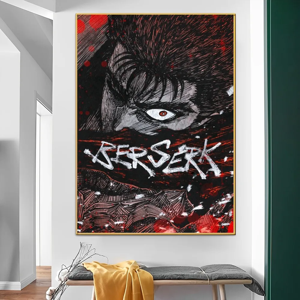 ベルセルク-日本の古典的なアニメ映画のポスター,HD品質のポスター
