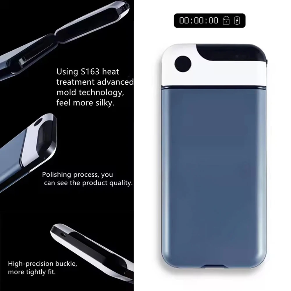 Lock Box Cell Phone Timer Bag for iPhone Android Phone Self-Discipline Box Exam Student Home Storage Case Limit Cell Phones Use