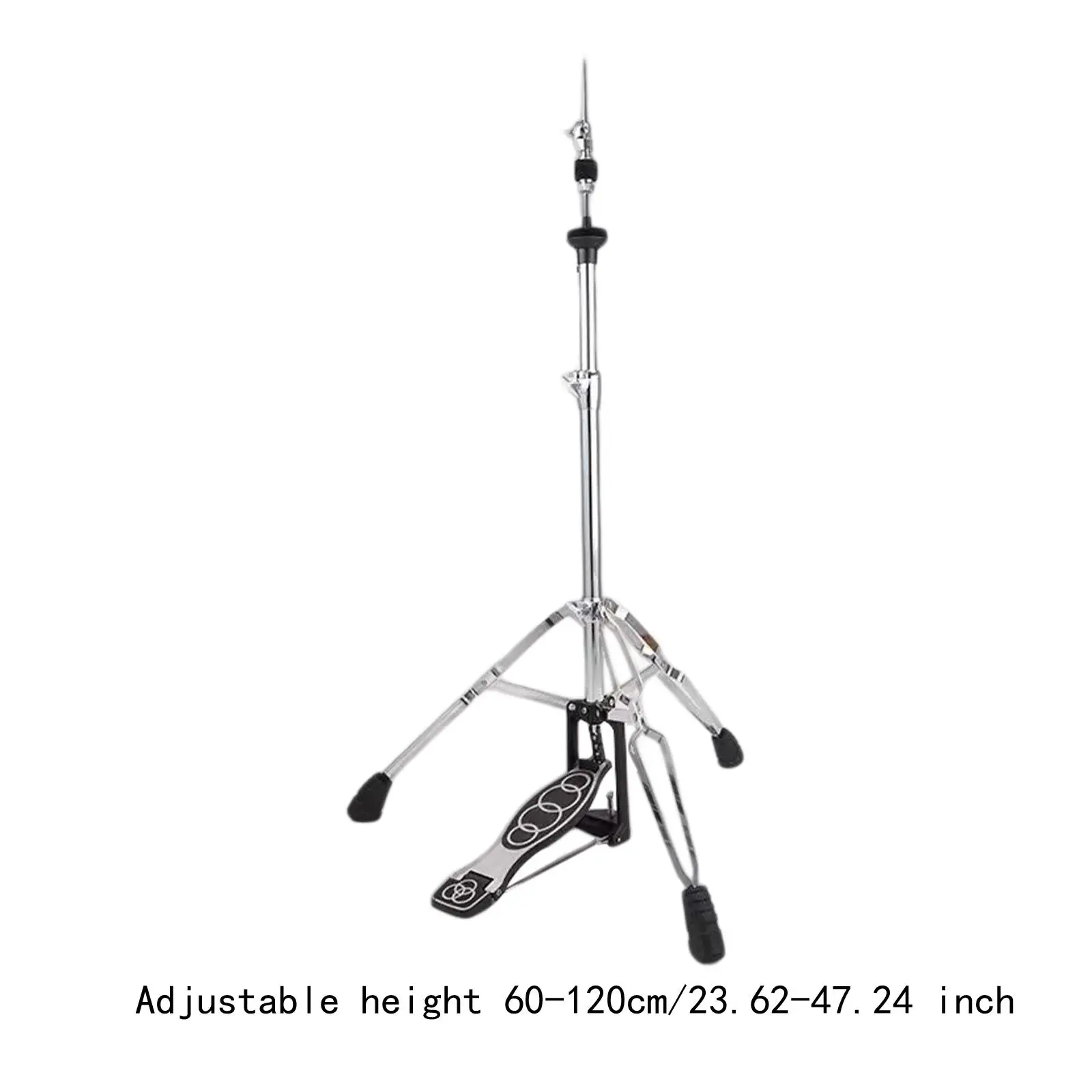 Hi Hat Stand Height Adjustable with Pedal Portable Non Slip Feet Professional Practice Lightweight Cymbal Stand for Drummer