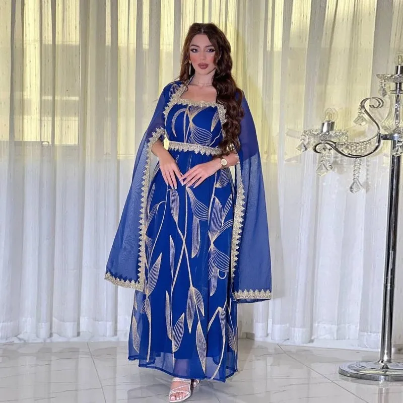 Hot Sale Muslim Robe Embroidery Embroidery Oman Dubai Women's Clothing Dress hijab dress  abaya  long dress