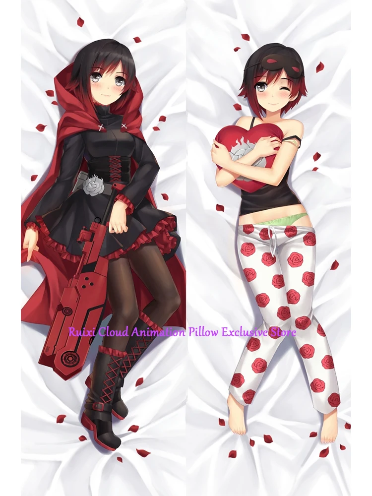 

Dakimakura Anime Pillow Cover Ruby Rose Double Sided Print 2Way Cushion Bedding Gifts