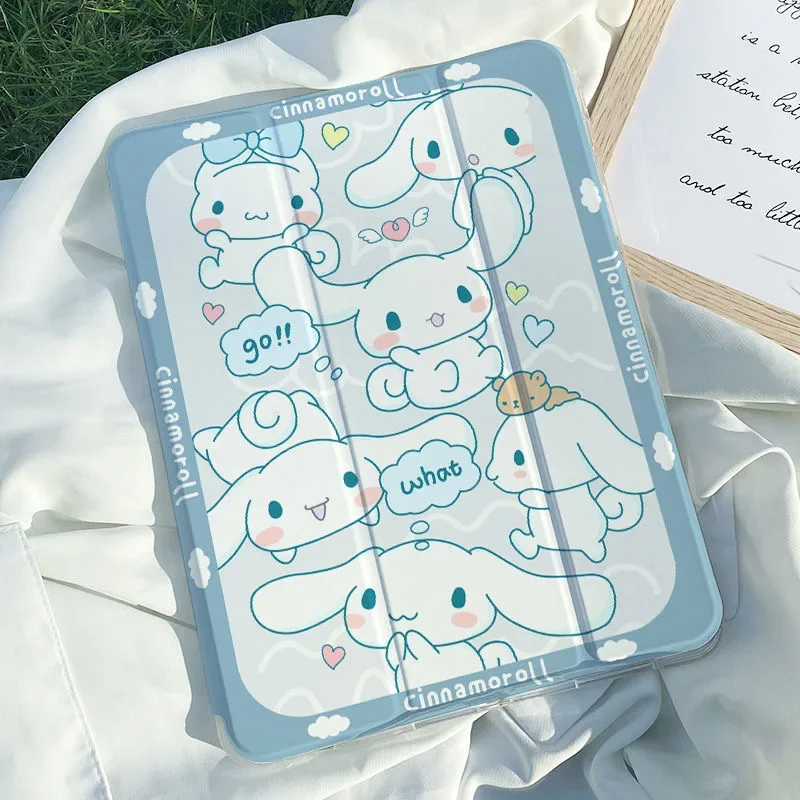 

Cute Hello Kitty iPad Air 2021 Case Air 4 Silicone Protective Case For iPad Pro Mini 6 10.2 inch 8th Cute Anti-drop Soft Cover