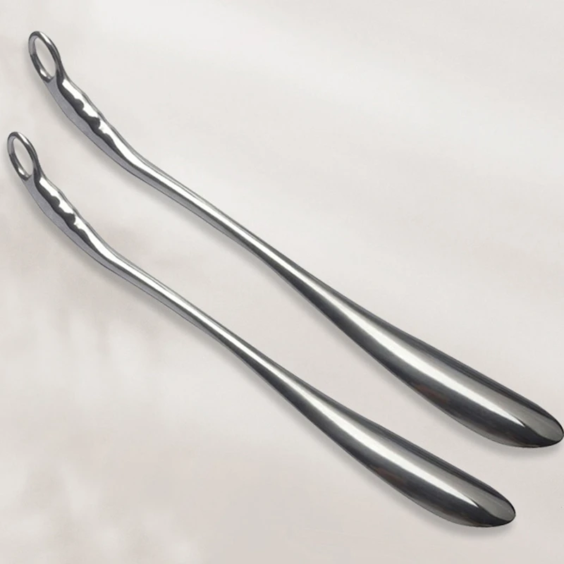 

52cm Long Handle Shoe Horn Aluminum Alloy Shoehorn Lifter Metal Long No Bending Shoe Spoon Aid Tool for Pregnant Backache Eldery