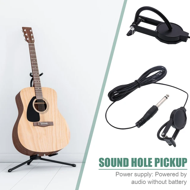 Micro-Guitare Acoustique Microphone Contact PiéZo pour Guitare UkuléLé  Violon, Mandoline, Banjo, Kalimba, Harpe - Cdiscount Instruments de musique