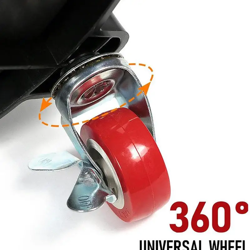 Car Wash Roller Sitting Mobile Car Washing Bucket Store with 5 Wheels Heavy Duty Washing Tools Easy Push Bucket Trolley with