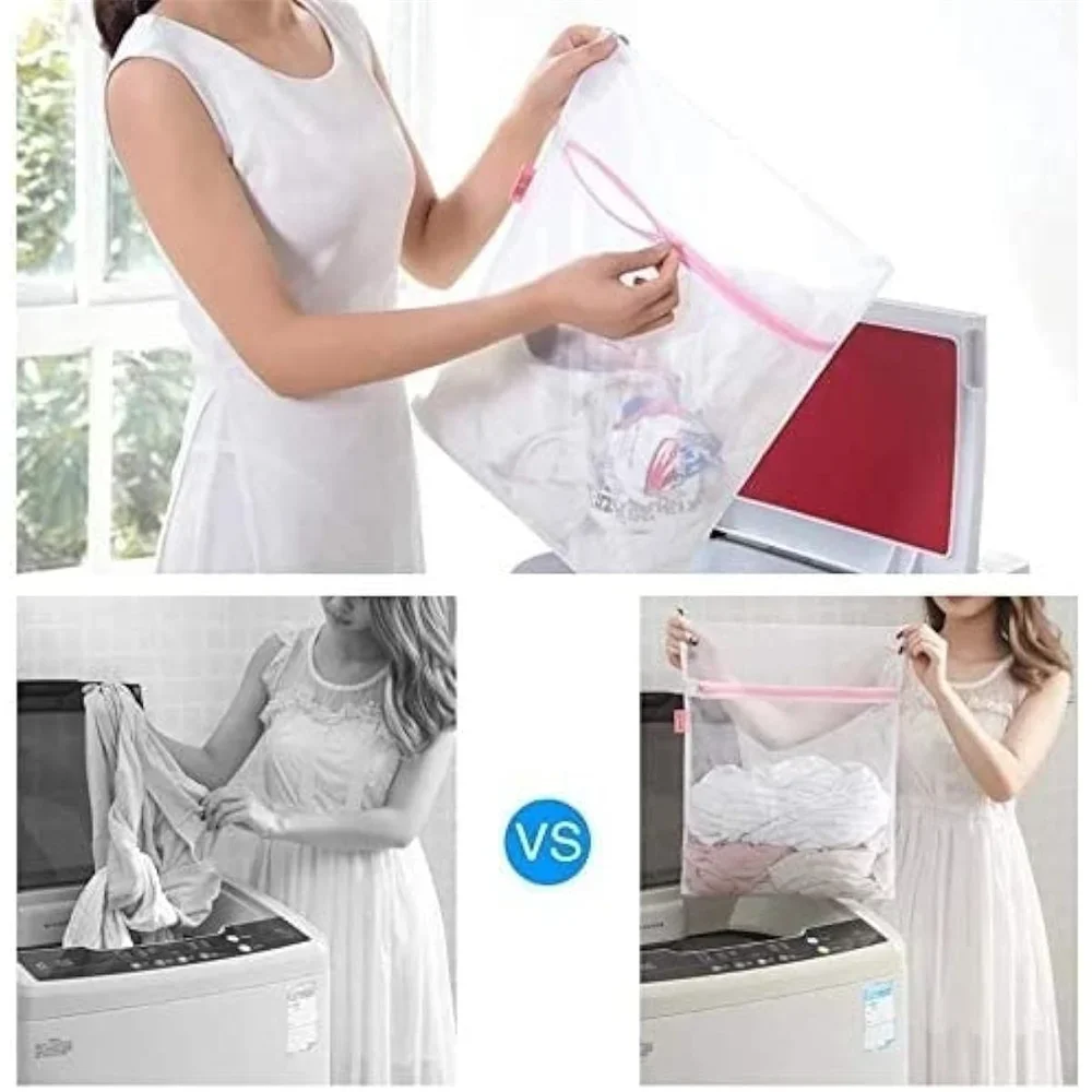 Wash Machine Wash Bags with Zip Closure for Hosiery Blouse Underwear Bra Lingerie Baby Clothes Delicate Wash Laundry Bags 2