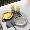 Metal Cake Plate Afternoon Tea Pastry Tray Home Living Room Coaster Snack Plate Fruit Plate Jewelry Storage Plates Ornaments 1