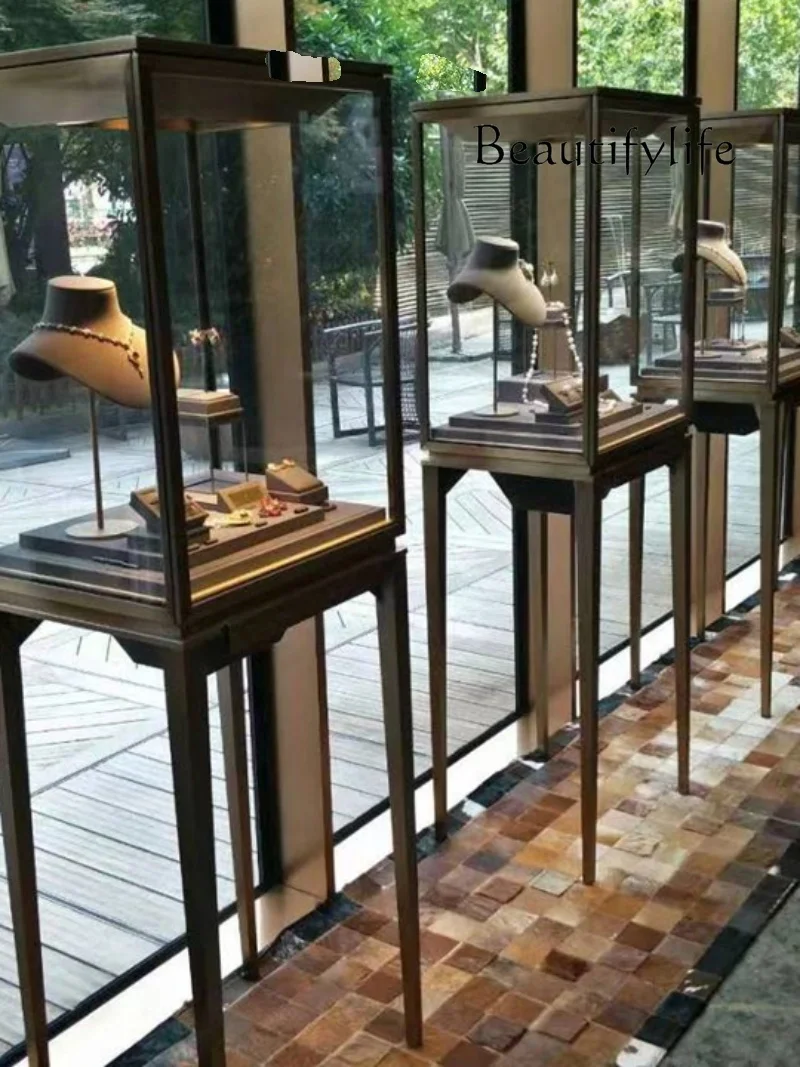 

New Jewelry Display Cabinet Jade Jade Commercial Display Cabinet