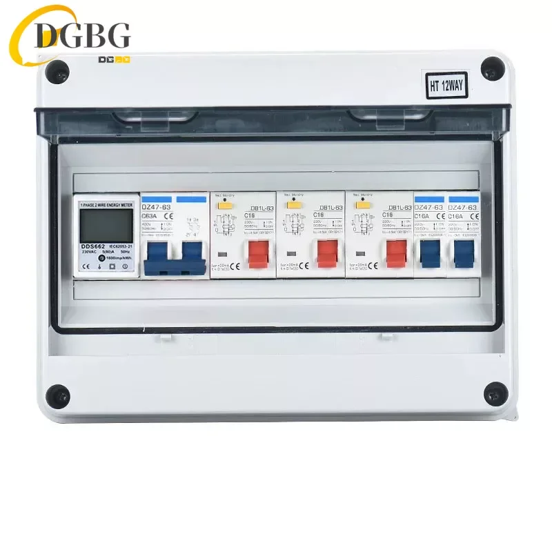 Caixa de Distribuição Elétrica Impermeável Disjuntor Poder Mcb Caixa Plástica do Fio da Junção Interruptor Exterior do Agregado Familiar Ip65