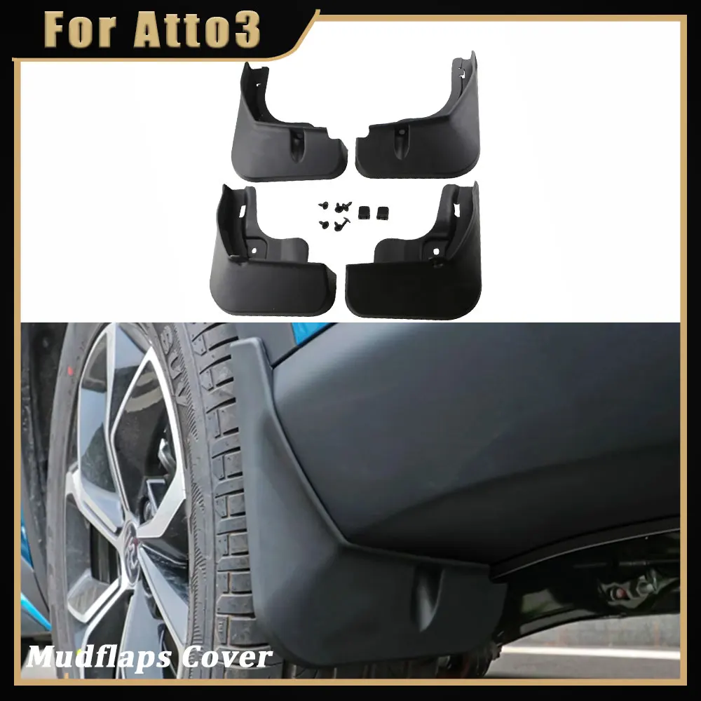 

4Pcs Car Mud Flaps Mudflap for BYD Atto 3 Yuan Plus Atto3 2022 2023 Mudguard Splash Guards Fender Mudflaps Cover Accessories