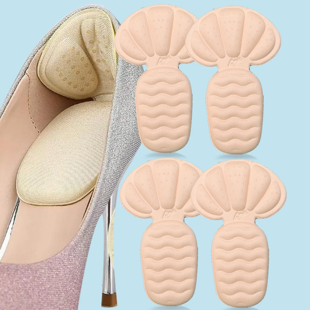 New T-Shape Elastic Foam High Heel Stickers Foot Heel Cushion Pads Sport Shoes Inserts Insole Adjustable Protector Back Forefoot