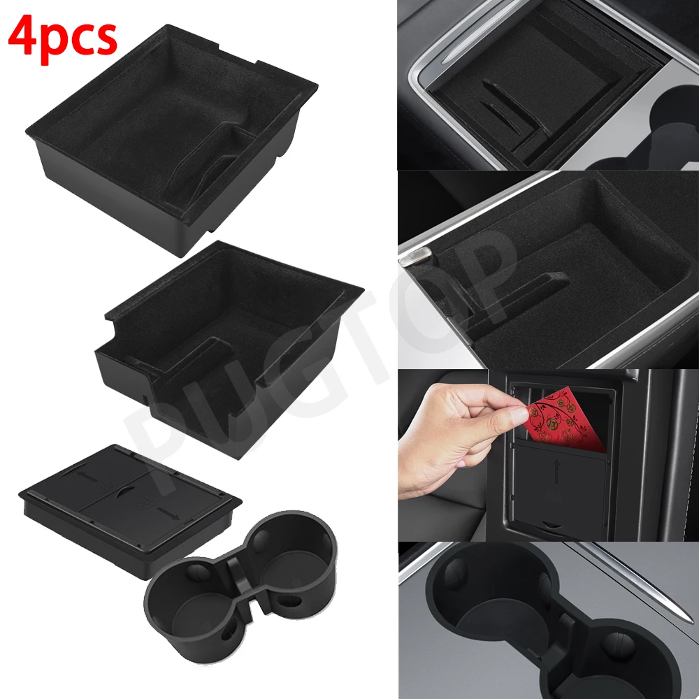 

Подходит для Modely/3 Tesla, центральный ящик для хранения, бокс для ограниченной конфиденциальности, задний центральный ящик для хранения, Флокированный