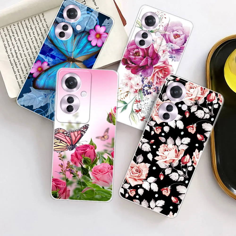 Crystal Clear Soft Silicone Shockproof Phone Case for OPPO Reno11 F 5G – Ultra Protection Coque