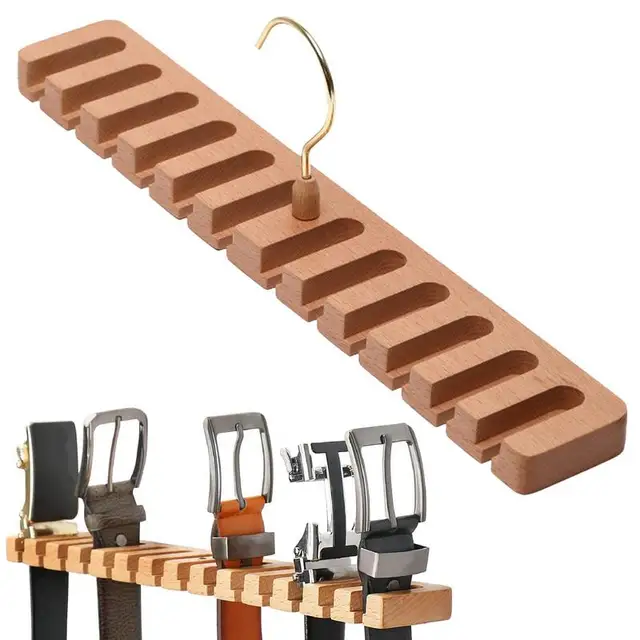 Öv És Nyakkendő Fogas Ruhásszekrény Tartó Szervező Állvány Többfunkciós Táska Tároló Függő Otthoni Használatra - Image 5