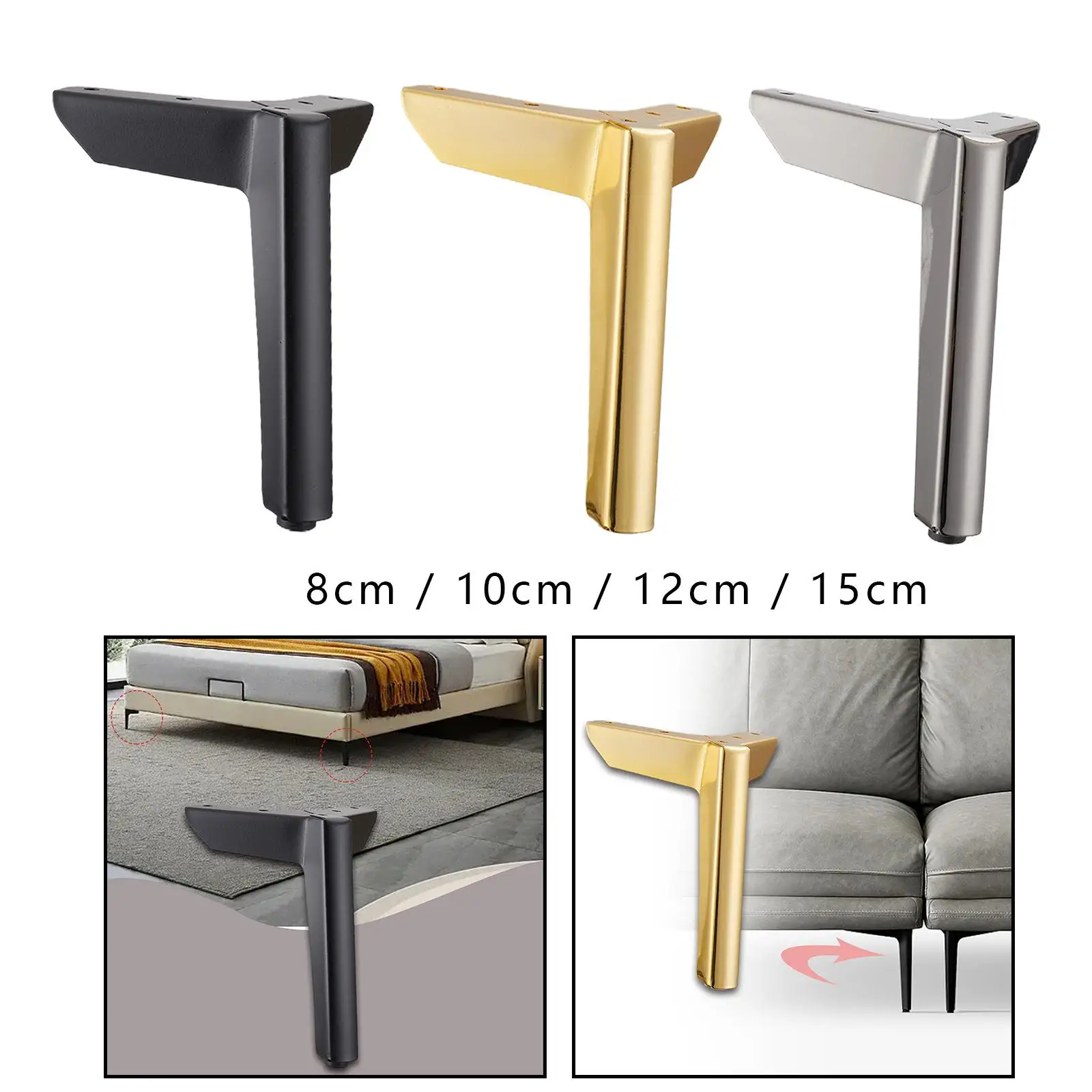 Metal Furniture Legs, Furniture Sofa Legs, Furniture Parts, Triangle Furniture Legs for Cupboard
