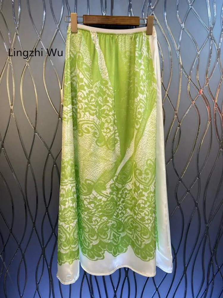 

Lingzhi Wu Long Skirt Top Quality 2024 Summer Classic Long Skirts New Arrival