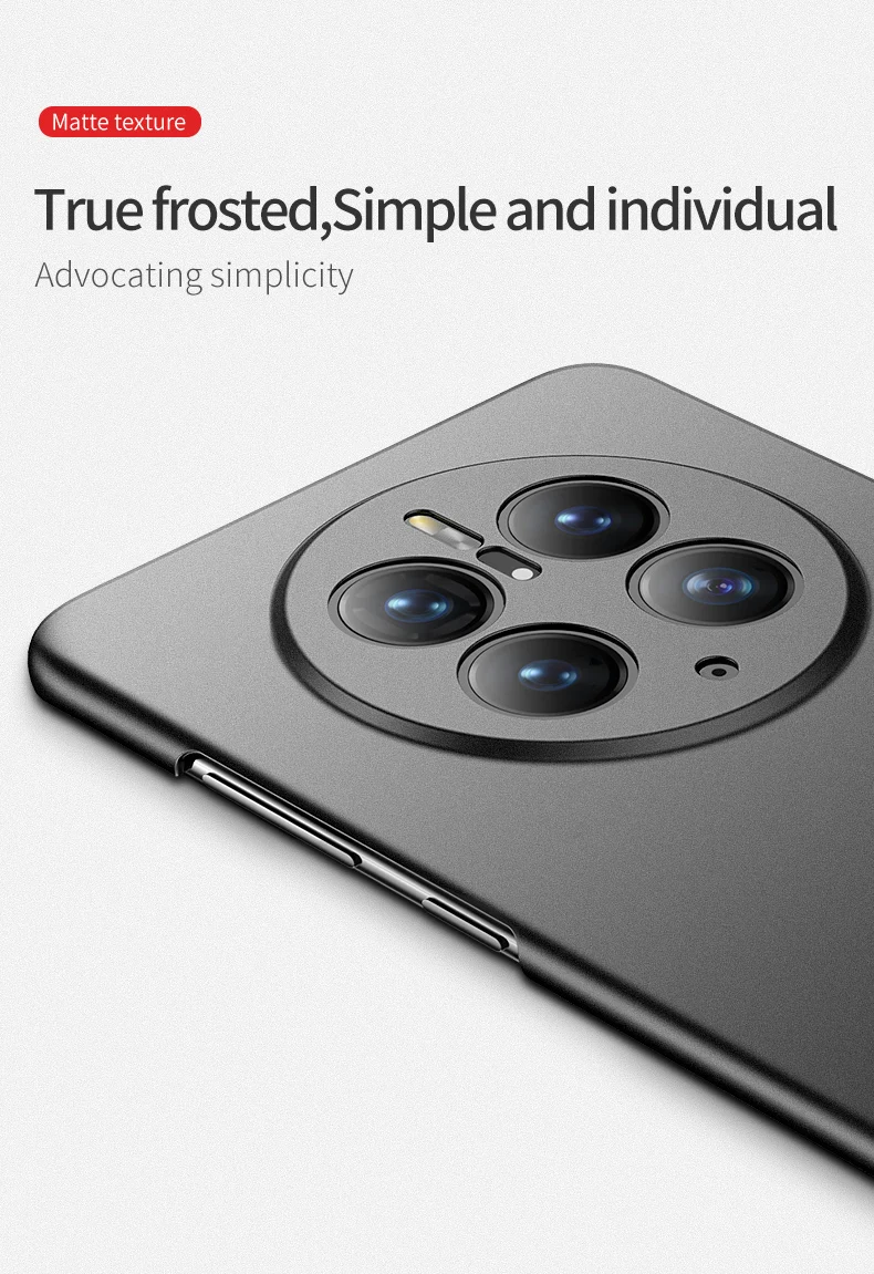 Huawei – coque rigide antichoc pour PC, étui léger, Ultra mince, mat, Mate50 Mate 40 50 60 Pro_voghion.com