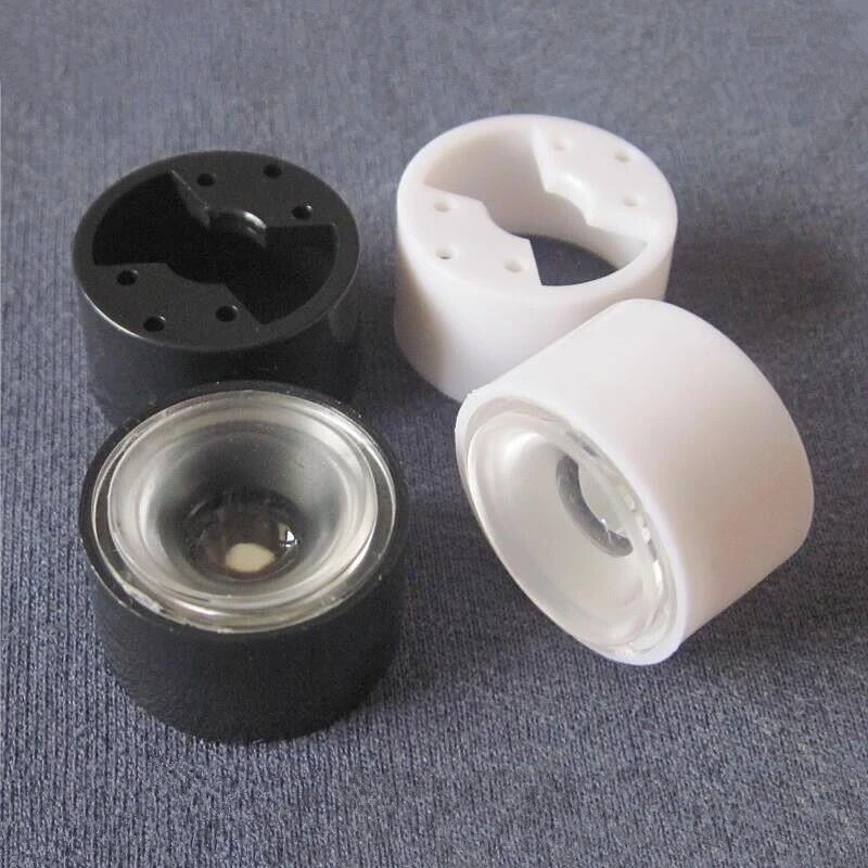 PATIKIL Lenti LED 45° 20mm - 20 Pezzi In Acrilico PMMA Per Lampade 1W 3W 5W - Trasparenti
