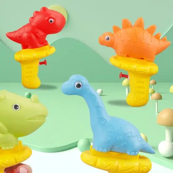 

Mini Cartoon Dinosaur Water Gun Summer Drifting Beach Play Water Spray Children's Luminous Toy Wholesale