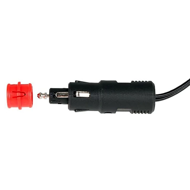 2 Stück Adapter Stecker 12V Autostecker mit Sicherung und Schalter 20mm Cig  / 12mm Din für Euro Fahrzeug Elec