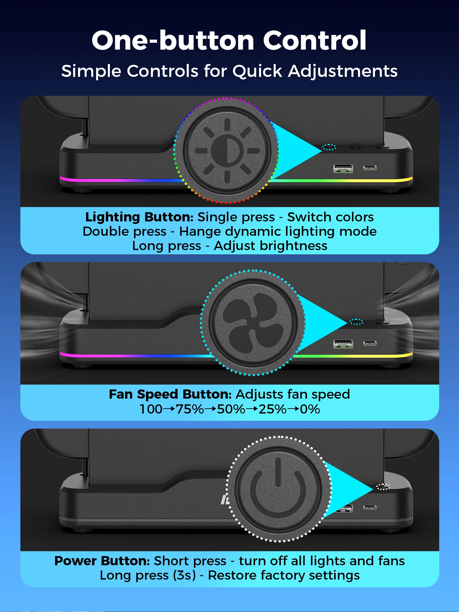 Ventilateur refroidissement Switch 2 RGB