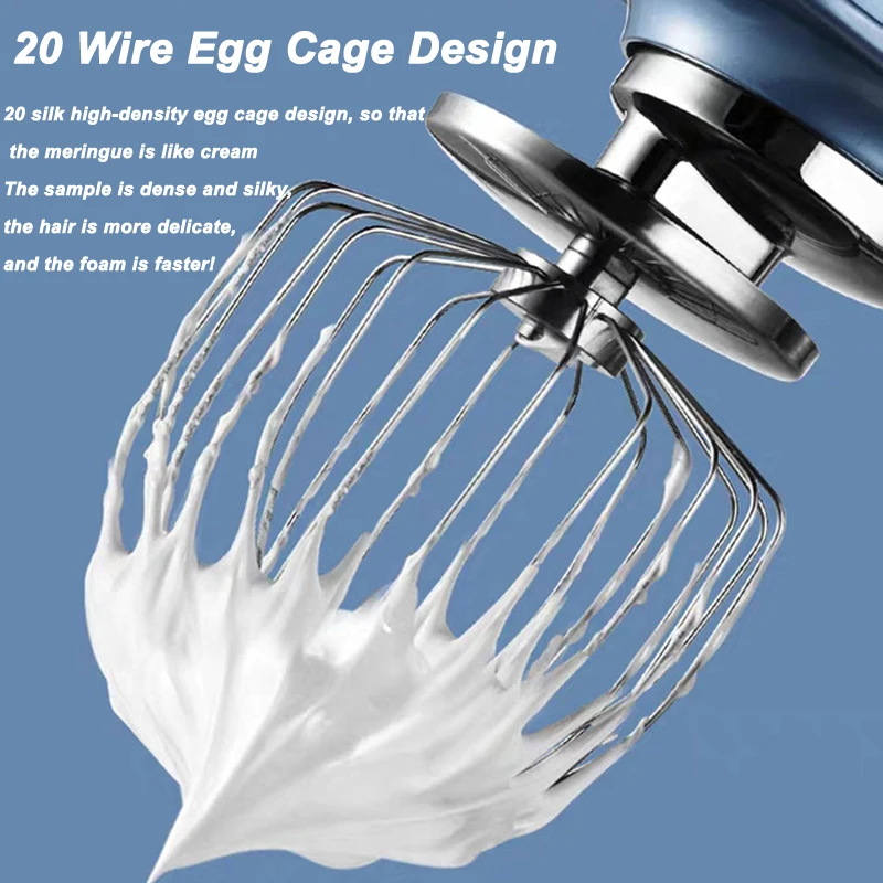 ALTAIRIBN Tilt-Head Electric Stand Mixer Professional Grade Chef Machine 7L 800W 304 Stainless Steel/1300-1600RMP With 6 Speeds