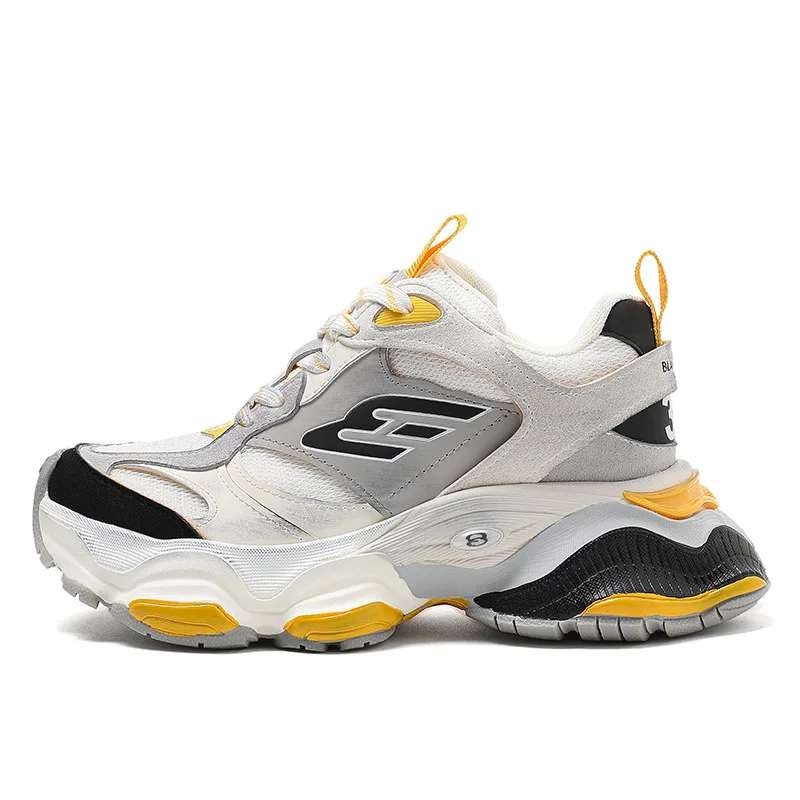 HUISONG Herren Plateausneaker 5