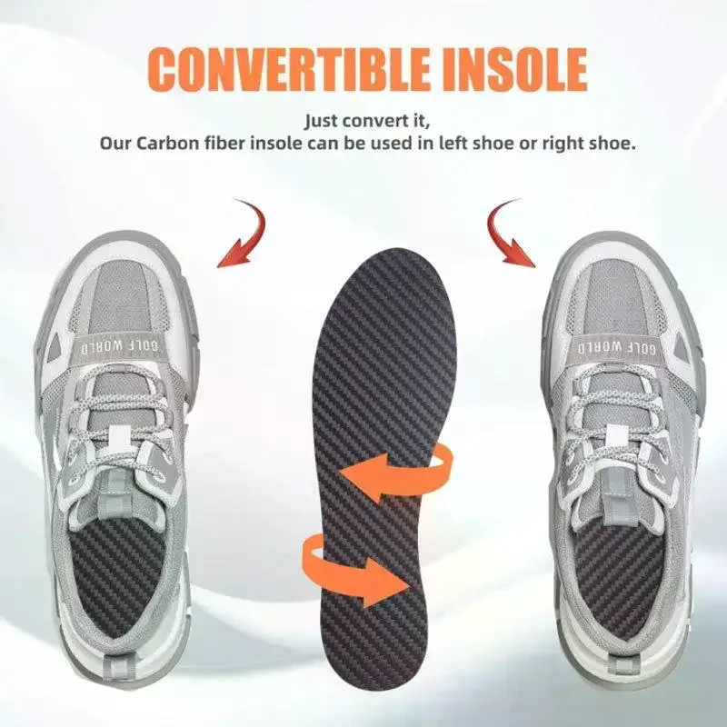 Breathable Carbon Fiber Orthotic Shoe Insoles for Athletic Performance