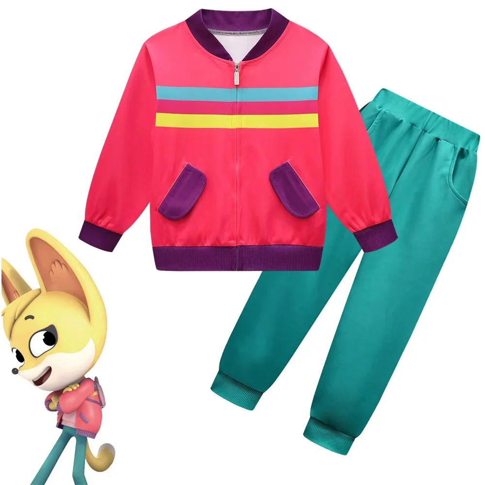 

New Children's Suit Animal Sleuths Halloween Cosplay Costume Zip Trousers Set for Kids Girls Boy Birthday Party Costume