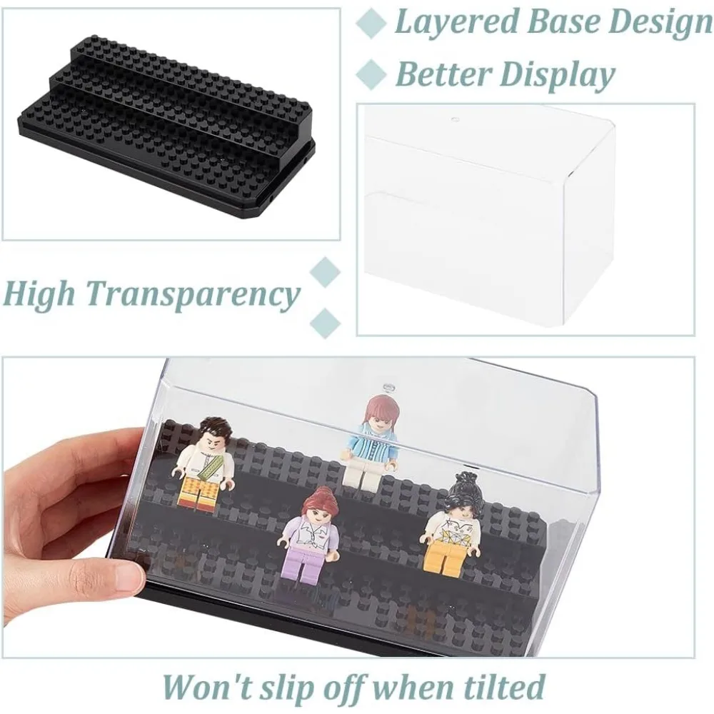 1 Box Acrylic Minifigure Display Case for Cube Models Gifts Storage