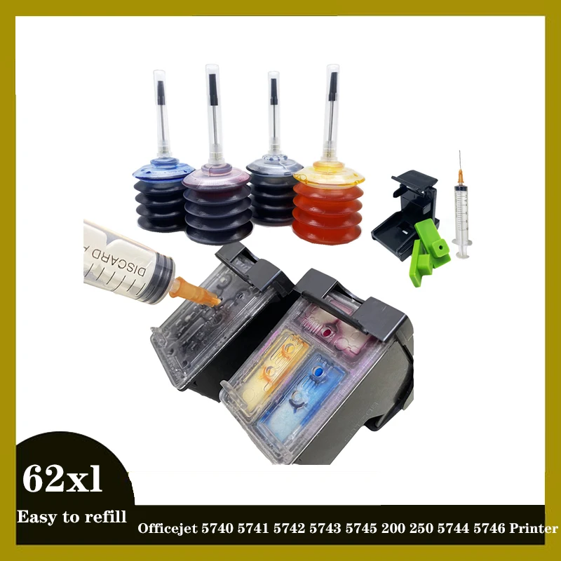 Einkshop Cartuccia Di Inchiostro Di Ricambio Per Hp 62Xl 62 Xl Per Hp62 Envy 5640 Officejet 200 5540 5740 5542 7640 Stampanti