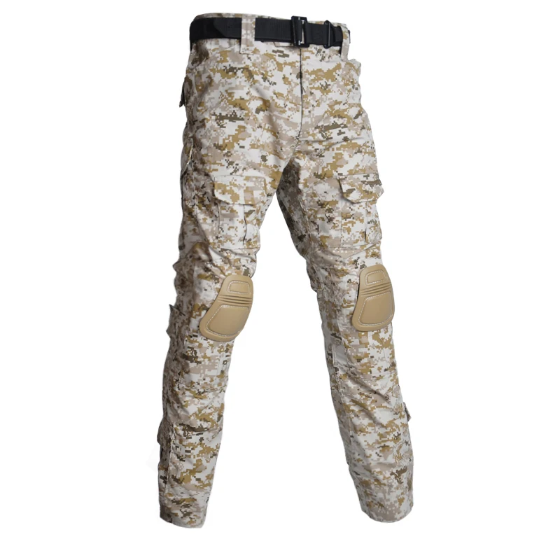 

Military Tactical Pants Multicam Camouflage Pant Army Wear-resistant Hiking Trousers Paintball Combat Pant with Knee Pads Hunt