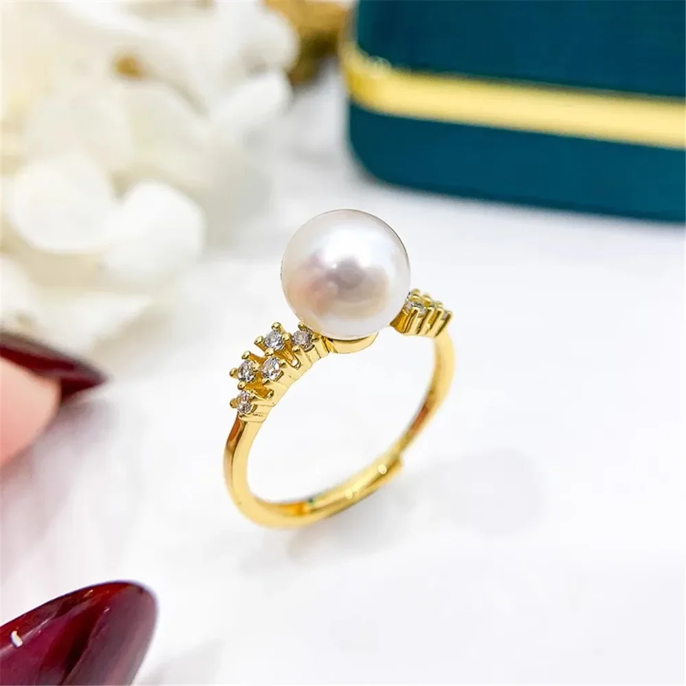 

Кольцо из серебра 925 пробы с жемчугом, 7-11 мм