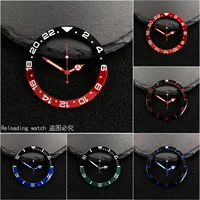 NH35 38mm bezel insert red Hands Watch Hands Blue Green Luminous Red Green Blue Hands For NH35/36/4R/7S Movement Watches Parts