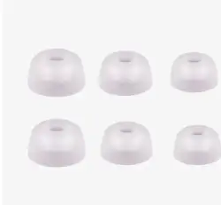 Premium Replacement Eartips - Pack of 6 for True Wireless Earbuds (PURPLE)