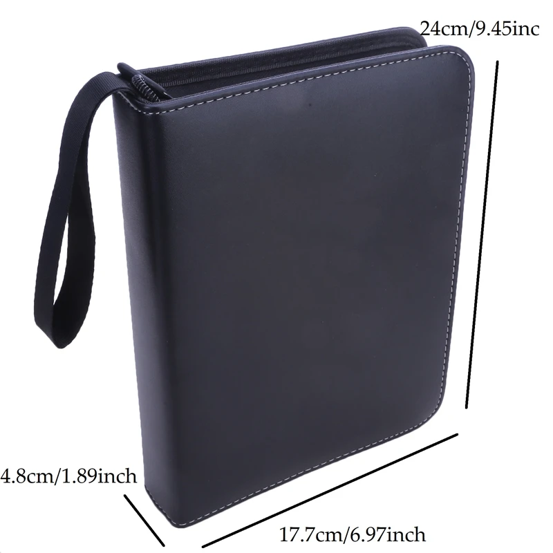 Baseball Card Sleeves 4 Pocket 50 Pages 400 Card Slots Card Binder for MTG TCG Sports Cards