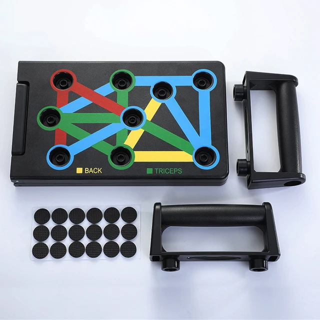 Push-up Board Set Portable Multifunctional Push-up Bar Foldable Fitness Equipment For Chest Abdomen Arms/Back Training 5