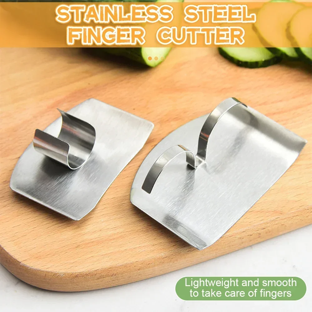 Finger Protector 1/3Pcs Stainless Steel Anti-cut Vegetable Cutting Hand Protecter
