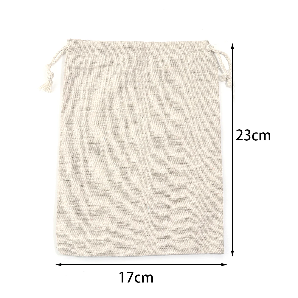 5-10pcs Linen Drawstring Bags Gift Packaging Pouches Burlap Bags For Wedding Birthday Christmas Party Jewelry Gifts Storage Bags