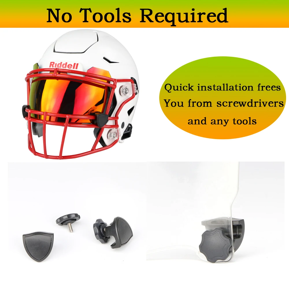 Riddell アメリカンフットボール プロテクター 虹色 Riddell アメリカンフットボール プロテクター 虹色