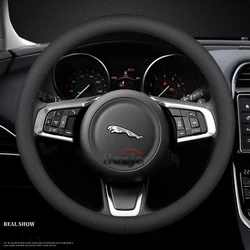 Premium Car Leather Steering Wheel Cover - Luxurious Interior Upgrade Accessory (O air hole mode)